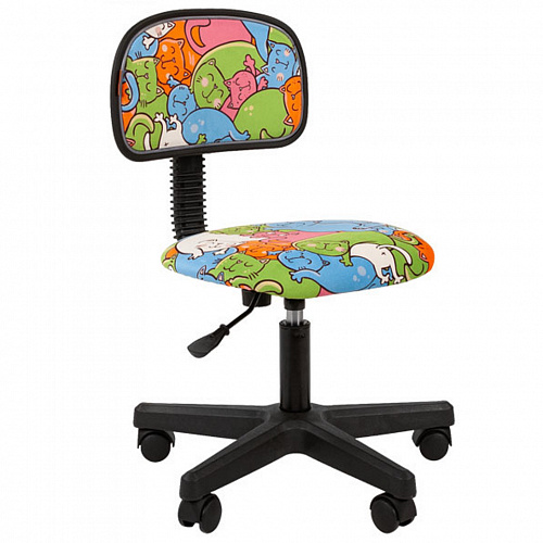 Кресло детское Chairman Kids 101 Black тканевое покрытие с рисунком Котики Кресло детское Chairman Kids 101 Black тканевое покрытие с рисунком Котики