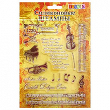Штамп силиконовый Звуки музыки Decola, 6013
