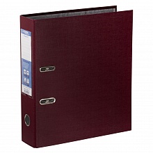 Регистратор 7,5см бордовый несъемный механизм Expert PVC classic, 25175