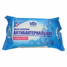 Мыло туалетное 100г Ординарное Антибактериальное в цветной полипропиленовой упаковке