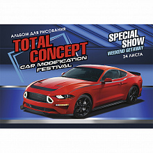Альбом для рисования А4 24л Проф-Пресс Красная машина-1 24-5374