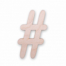 Заготовка из фанеры 9см Знак # Mr.Carving ВД-502