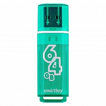 Флеш-диск 64ГБ Smartbuy Glossy Green SB64GBGS-G