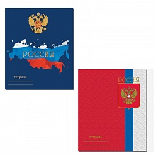 Тетрадь спираль  48л клетка ассорти Россия Полином, 21с18-48