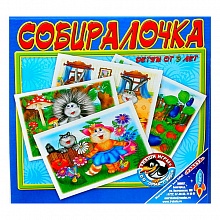 Пазл 12 элементов 4 картинки Собиралочка -1 Лес РАКЕТА, 2419