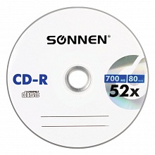 Диск CD-R 700MB 52x 50шт (цена за 1 шт) Cake box SONNEN 512570