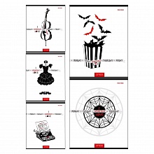 Тетрадь  48л клетка Wednesday white ассорти Проф-Пресс, 48-5069