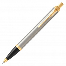 Ручка шариковая автоматическая 1мм синий стержень PARKER IM Core K321 Metal Brushed GT M 1931670