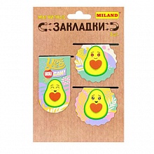 Закладка магнитная 3 штуки Авокадо MILAND МЗ-3630