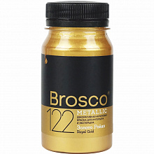 Краска акриловая 100мл №122 Золото Ройял Brosco 2501122