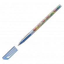 Ручка шариковая 0,7мм синий стержень STABILO Tropikana 838/100/41