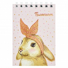 Блокнот А7 40л спираль клетка Кролик Феникс, 61221