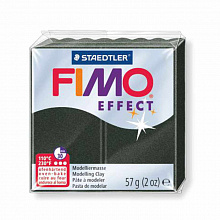 Пластика запекаемая 57г перламутровый черный Staedtler Fimo Effect, 8020-907