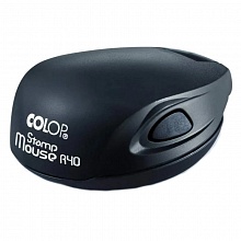 Оснастка для печати d=40мм карманная синий, корпус черный Colop STAMP MOUSE R40 black