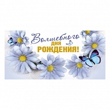 Открытка конверт для денег Волшебного дня рождения! MILAND, 1-04-0306