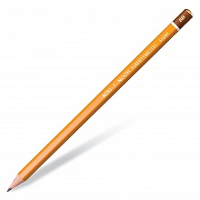 Карандаш чернографитный  8B без ластика шестигранный Koh-i-Noor 1500