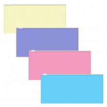 Папка-конверт на молнии 255х130мм ассорти Fizzy Pastel Erich Krause, 50341