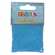 Блестки для декора 20г голубой радужное 0.3мм Decola W041-239-0,3