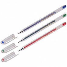 Набор гелевых ручек 3 цвета CROWN Hi-Jell 0,5мм HJR-500SET/3