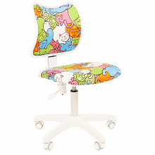 Кресло детское Chairman Kids 102 White тканевое покрытие с рисунком Котики 7027824