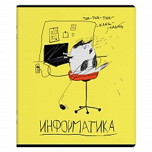 Тетрадь предметная Информатика 48л клетка Любознательные коты Феникс, 60466