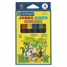 Фломастеры 6 цветов Centropen JUMBO-COLORFIX 8515/6