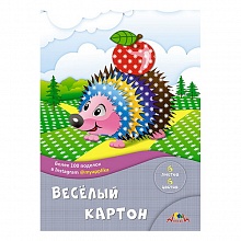 Картон 6цв 6л А4 двусторонний мелованный с рисунком в папке Ромашки КТС-ПРО, С0151-05
