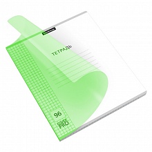 Тетрадь 96л клетка с пластиковой обложкой зеленая Классика CoverPrо Neon Erich Krause, 56400