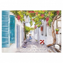 Альбом для рисования А4 40л склейка Promenade Erich Krause, 49839