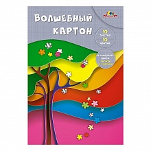 Картон 10 цв 10л А4 в папке Волшебное дерево КТС-ПРО, С0010-23