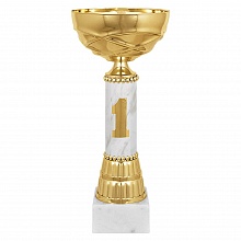 Кубок спортивный 28см золото/белый мрамор Карен Флориан 8529-280-001