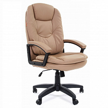 Кресло офисное Chairman 668 LT экокожа бежевая, спинка бежевая 668-795