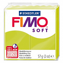 Пластика запекаемая 57г зеленый лайм Staedtler Fimo Soft, 8020-52