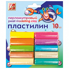 Пластилин 10 цв Перламутровый Луч 21С1382-08