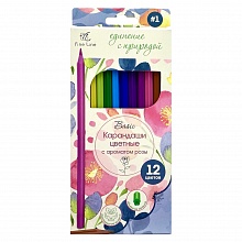 Карандаши 12 цв с ароматом розы Fine Line Basic Полином, BFP-12FR/B