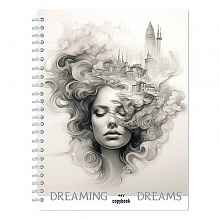 Тетрадь спираль  96л клетка Девушка. Мечты КТС-ПРО, С0262-105