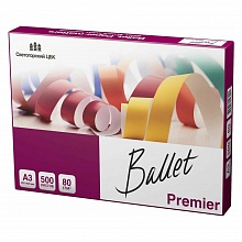 Бумага для офисной техники Ballet Premier А4 80г/м2 500л класс A белизна 161%, Россия