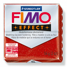 Пластика запекаемая 57г красный металлик Staedtler Fimo Effect, 8020-202