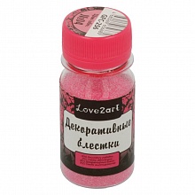 Блестки для декора 20г розовый перламутровый Love2art GFC-256 04