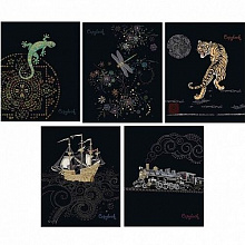 Тетрадь  48л клетка Багарт - Микс премиум ПЗБМ, 028300