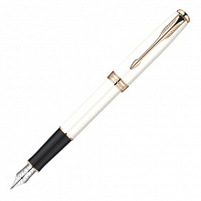 Ручка перьевая 0,8мм синие чернила PARKER Sonnet Feminine Collection Pearl Lacquer GT F S0947360