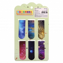 Закладка-скрепка 6 штук Космос MILAND, ЗК-6750
