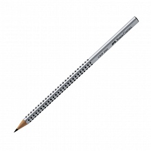 Карандаш чернографитный   H без ластика трехгранный серый Faber-Castell GRIP 2001 FC117011