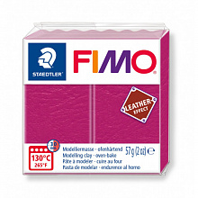 Пластика запекаемая 57г ягодный Staedtler Fimo Leather-Effect, 8010-229