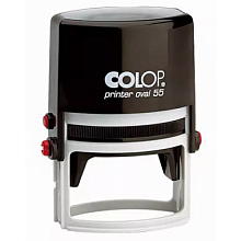 Оснастка для печати 35х55мм овальная синий, корпус черный Colop PRINTER OVAL 55 black