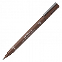 Линер-кисть сепия UNI Pin Fine Line Brush, PINBR-200SSepia