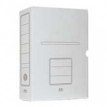 Короб архивный 75мм картон белый Бланкиздат, ASR7124