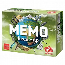 Игра карточная Мемо Весь мир РАКЕТА, 7204