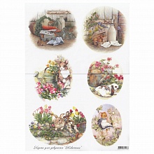 Карта для декупажа А3 Животные 01-0103