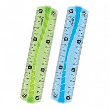 Линейка пластиковая 15см гибкий ассорти корпус MAPED Flex 244060